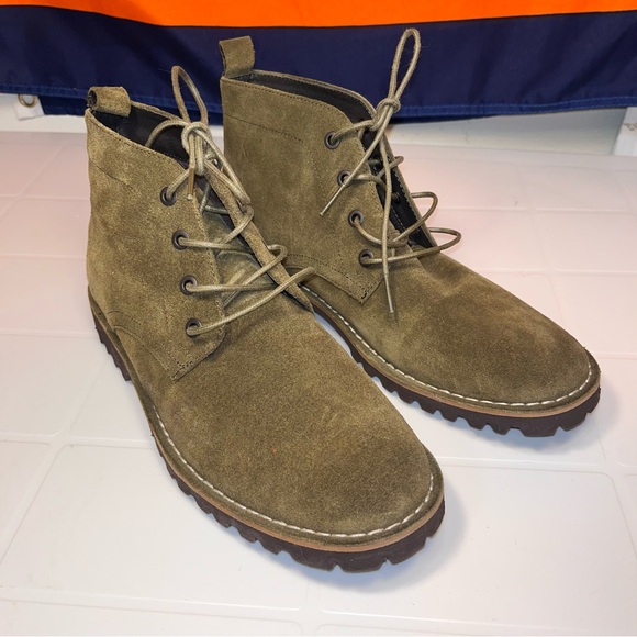 Kenneth Cole New York Men’s Lug Xury Silver Technology Boots Green Size 7M new main image 5